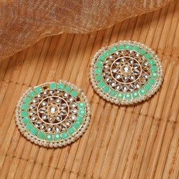 Anouk Kundan Round Stud Earrings-29