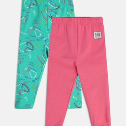 MINI KLUB Infants Girls Pack Of 2 Ankle Length Leggings-58