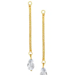 Vighnaharta Pack of 2 Gold Plated Removable Studs & Drop Earrings image 3
