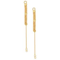 Vighnaharta Set Of 4 Gold-Plated Classic Drop Ear Chains image 4