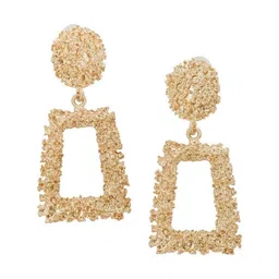 Pinapes Set Of 2 Gold Plated Geometric Drop Earrings image 5