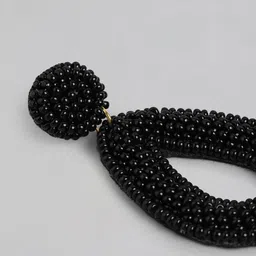 RICHEERA Gold-Plated Teardrop Shaped Drop Earrings image 5