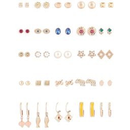 AMI Set of 25 Contemporary Studs & Hoop Earrings image 3