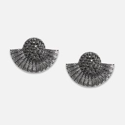SOHI Silver-Plated Drop Earrings image 2