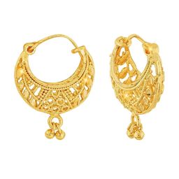 Vighnaharta Set of 2 Gold Plated Jhumkas & Chandbalis image 4