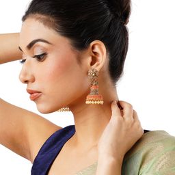 Anouk Gold-Plated Dome Shaped Jhumkas-32
