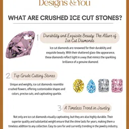Designs & You Silver-Plated Cubic Zirconia-Studded Square Drop Earrings image 2