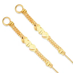 Vighnaharta Set Of 4 Gold-Plated Drop Ear Chain image 2