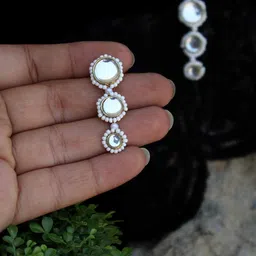 BeAbhika Beaded Drop Earrings image 4