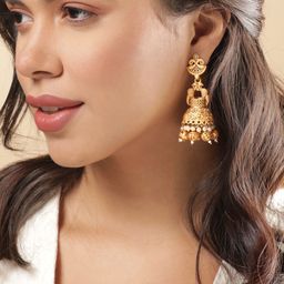 Rubans Dome Shaped Jhumkas-24