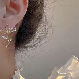 ISHKAARA Gold-Plated Floral Drop Earrings-73