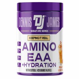 Dennis James Signature Series Amino EAA+ Hydration, Peach Iced Tea 0.92 lb 30 Servings-image-98
