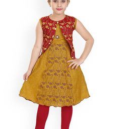 BAESD Girls Floral Printed A-Line Kurta Set-picture-52