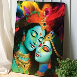 Art Street Black & Red Canvas Religious Wall Painting-image-91