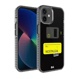 DailyObjects Black & Yellow Nostalgia BRB Stride 2.0  iPhone 12 Mini  Back Case-12