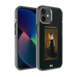 DailyObjects Transparent & Black Printed Stride 2.0 Case Cover For iPhone 12 Mini-35