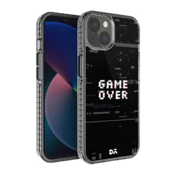 DailyObjects Black & White Game Over iPhone 13 Mini Back Case image 1