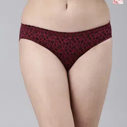 FASO Pack of 2 Floral Printed Pure Organic Cotton Bikini Briefs-image-90