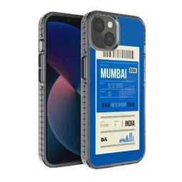 DailyObjects Unisex Blue Printed Mumbai City Tag Stride 2.0 iPhone 13 Mini Phone Case-55