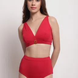 EROTISSCH Women V-Neck Full Coverage Swim Bikini Set-image-46