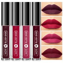NOY Set Of 4 Blush Babe Waterproof Liquid Matte Lipsticks 4ml Each- Shades 01+ 03+ 06+ 07-72