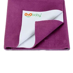 OyO Baby Instadry Anti-Piling Dry Sheet Bed Protector - Purple-image-80