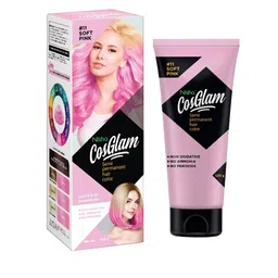 Nisha CosGlam Semi Permanent Hair Color 120 g - Soft Pink 11-55