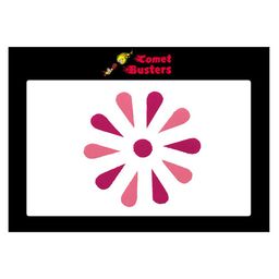Comet Busters 11 Pcs Reusable Designer Bindis - Pink-55