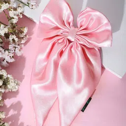 Arendelle Women Satin Long Tail Bow with Alligator Clip-image-91