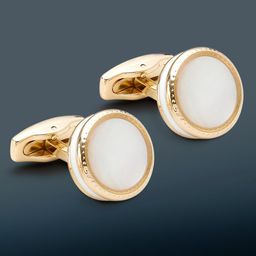 Peora Gold-Plated Round Shaped Cufflink-image-8