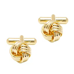 bodha Gold-Toned Geometric Cufflink-image-44