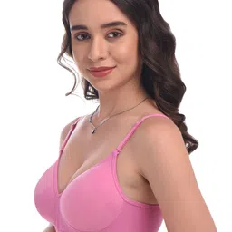 elina Full Coverage Heavily Padded Cotton Push-Up Bra With Anti Microbial image 3
