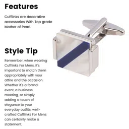 The Tie Hub Rhodium-Plated Printed Square Cufflinks image 5