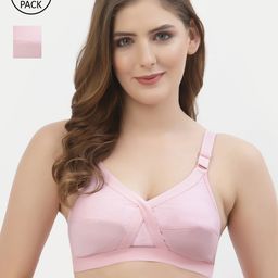 Floret Pink Pack Of 2 CrossFit All Day Comfort Bra-47