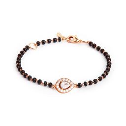 MINUTIAE Rose Gold-Plated Brass Crystals  Link Bracelet-52