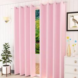 presto Pink Polyester Door Curtain-picture-44