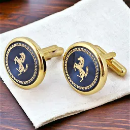 LUCKY JEWELLERY Gold-Plated Cufflink-picture-38