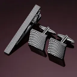 Peora Set Of 2 Combo of Tie Pin & Cufflinks Set-image-47
