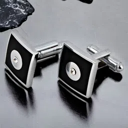 LUCKY JEWELLERY Silver-Plated Cufflink-picture-19