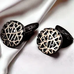 LUCKY JEWELLERY Textured Formal Cufflink-picture-20