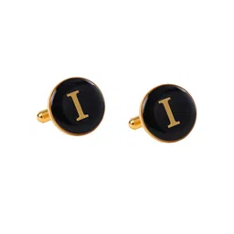 Tossido Men Black & Gold-Toned Cufflink-image-85