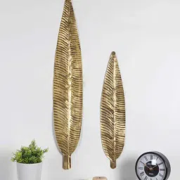 amaya decors Long Antique Leaves Wall D cor Set of 2-picture-15