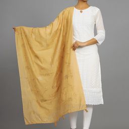 HANDICRAFT PALACE Paisley Embroidered Dupatta with Sequinned-picture-45