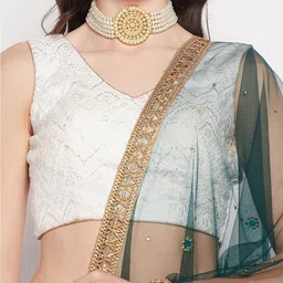 Clora Creation Sequinned Tasselled Border Dupatta image 4