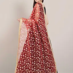 Dupatta Bazaar Embroidered Dupatta with Sequinned image 2