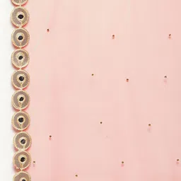 Clora Creation Polka Dots Mirror Work Embroidered Dupatta image 4