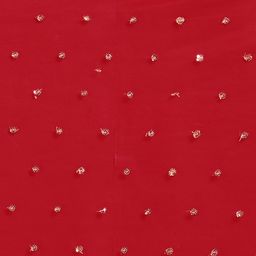 Dupatta Bazaar Red & Gold-Toned Embroidered Dupatta with Sequinned image 3