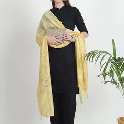 LOOM LEGACY Embroidered Dupatta with Sequinned image 5