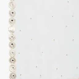 Clora Creation Polka Dots Mirror Work Embroidered Dupatta image 4