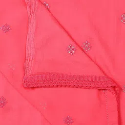 Dupatta Bazaar Floral Embroidered Chiffon Dupatta With Sequinned image 5